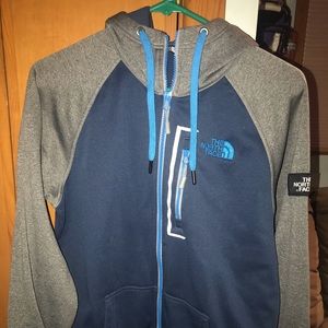 North face zip up hoodie